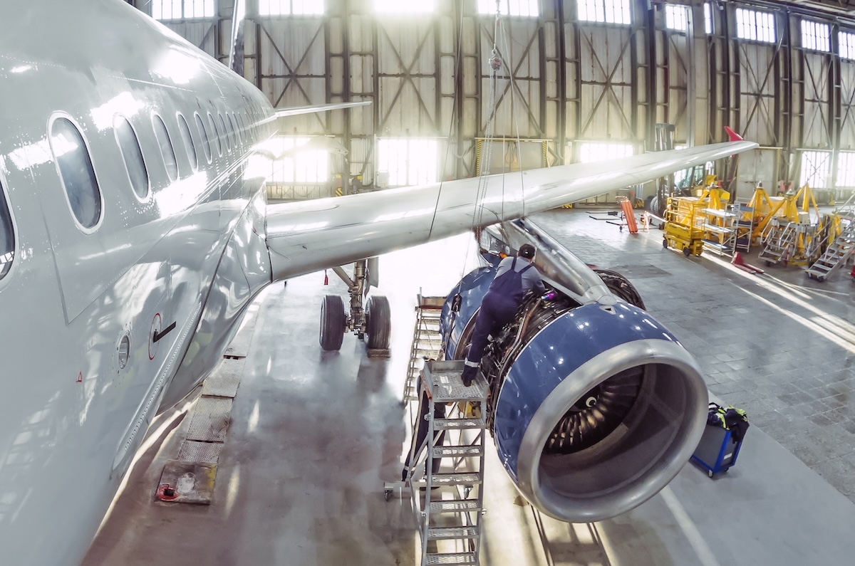 Aircraft hangar maintenance operations